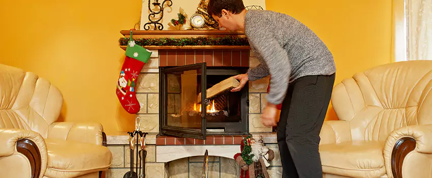 Rusted Metal Fireplace Restoration in Dickson, Tennessee